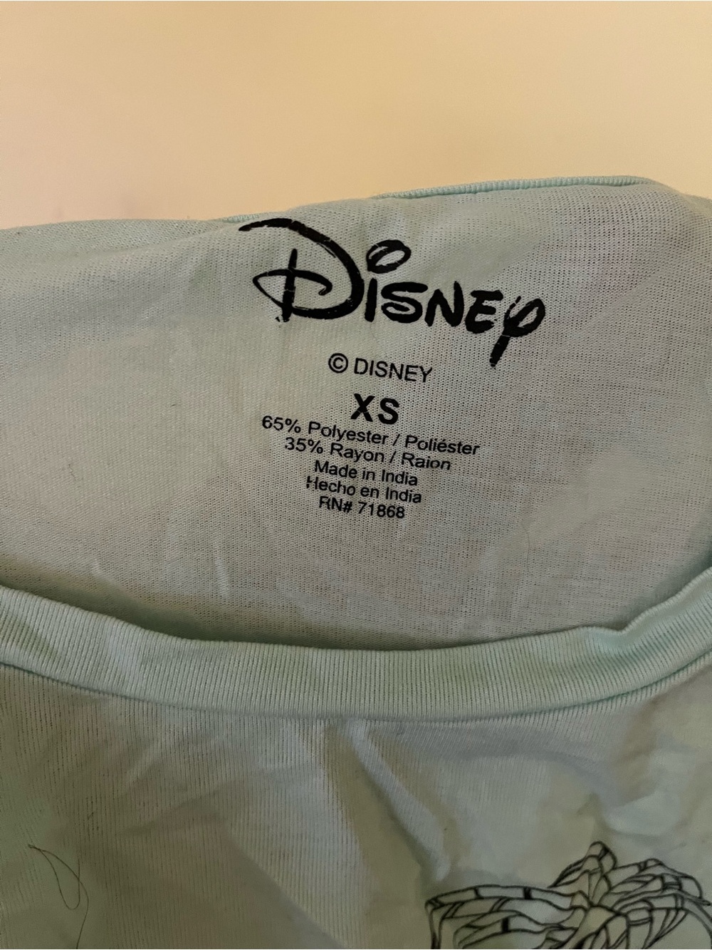 Disney Light Blue Stitch Aloha Graphic Tank Girls XS - Picture 4 of 4